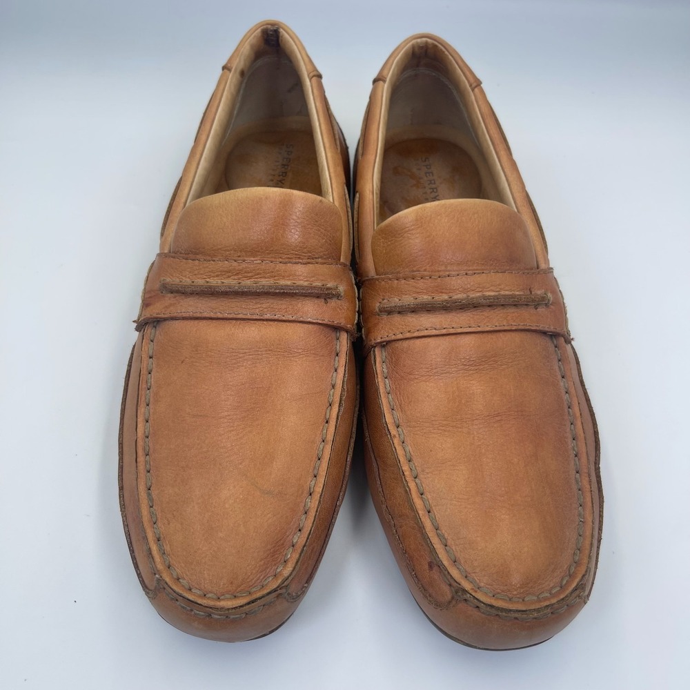 Sperry Top-Sider Navigator Driving Loafers Men's Size 9M Brown Leather 0238337